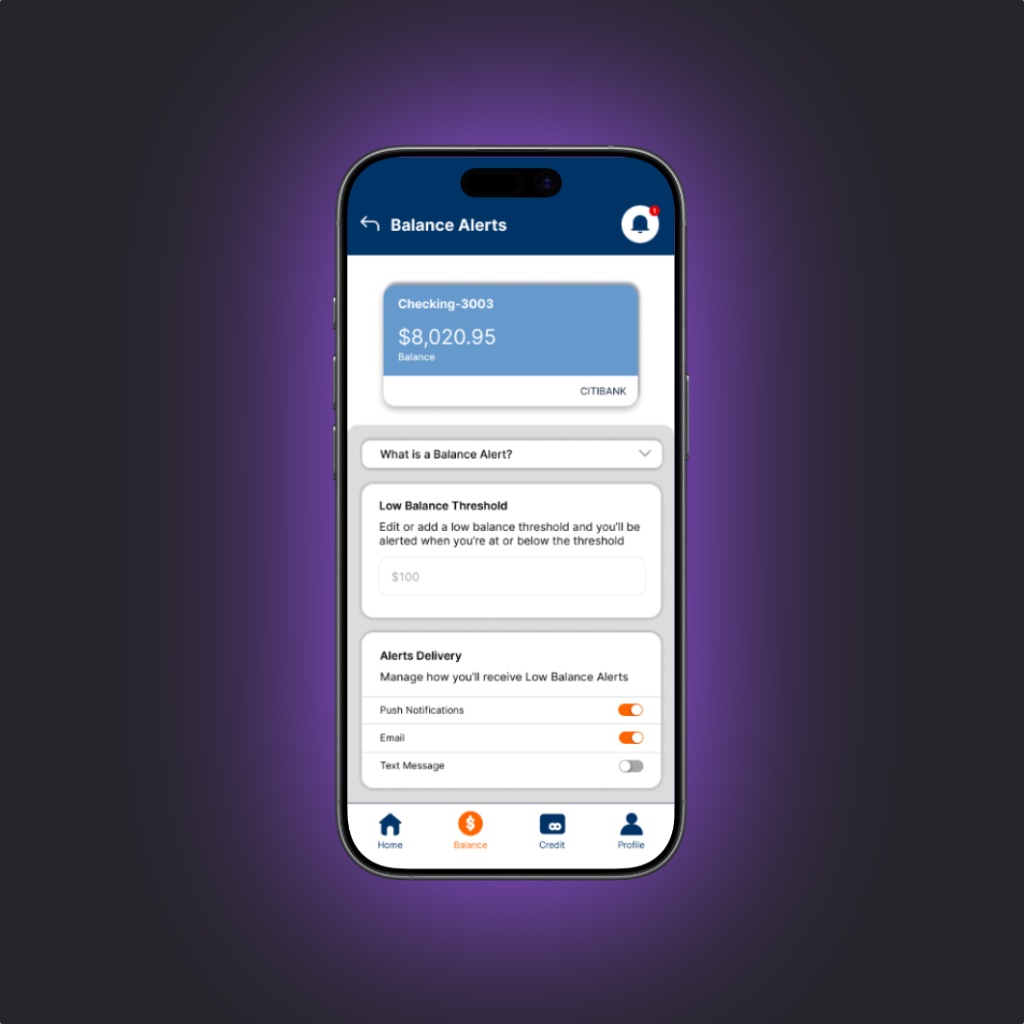 Campus Cash app mobile interface with a dashboard and budgeting tools